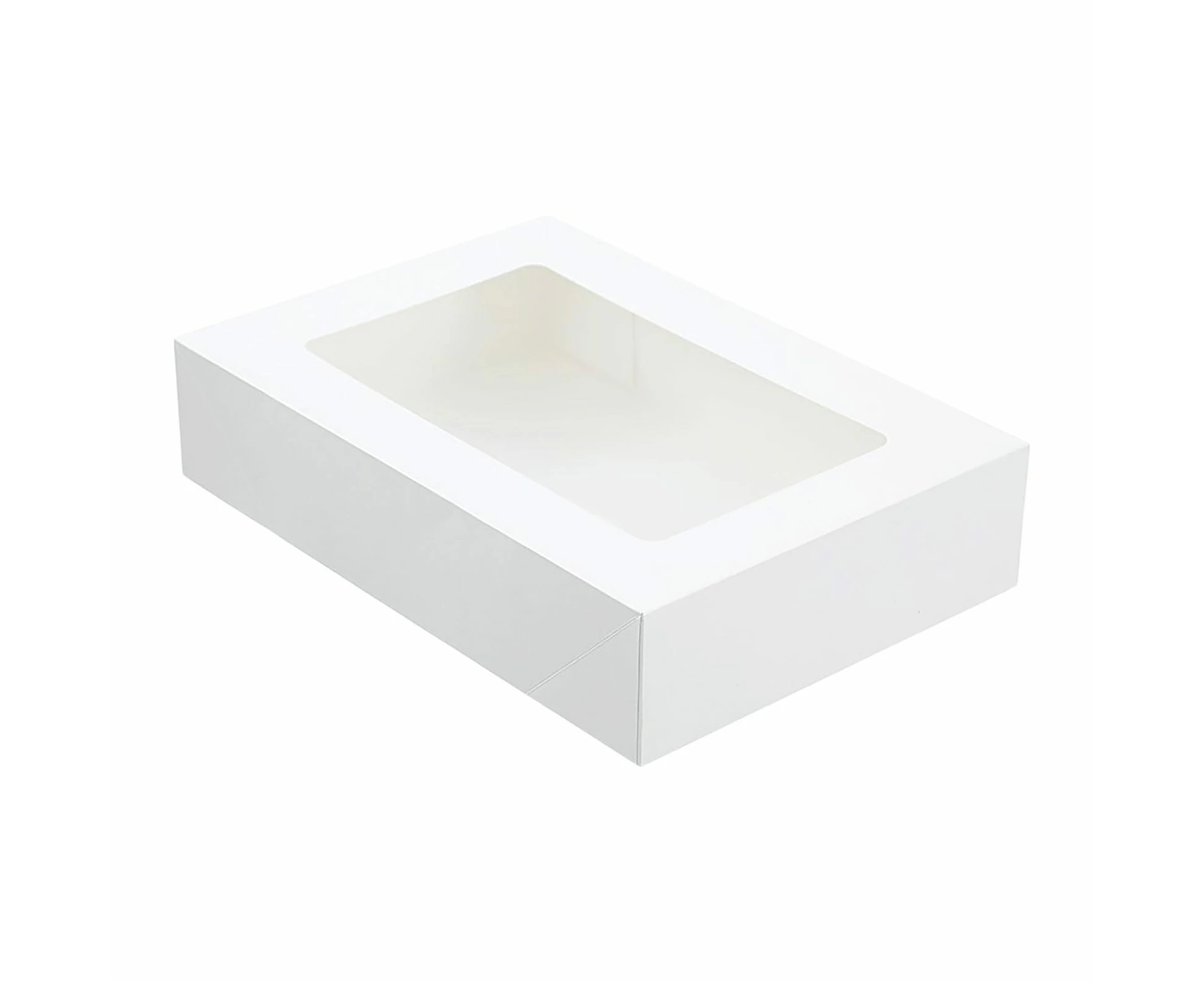 Lemon & Lime White Grazing Boxes with Lids 36cm x 25cm x 8cm (Pack of 3)