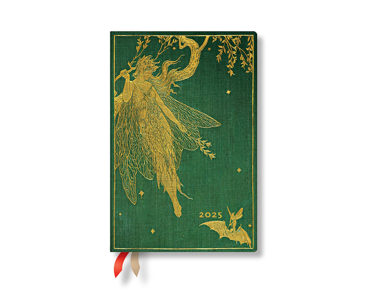 2025 Diary Paperblanks Olive Fairy Hardcover Mini Day to Page