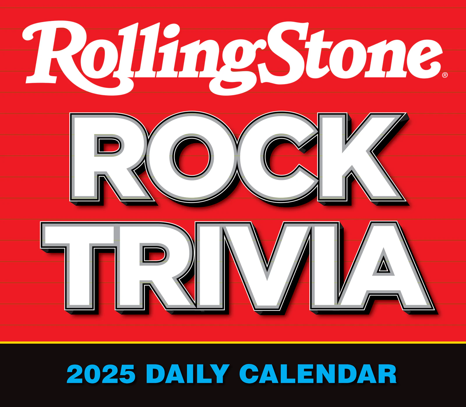 2025 Calendar Rolling Stone Rock Trivia Day-to-Day Boxed Sellers Publishing S40928