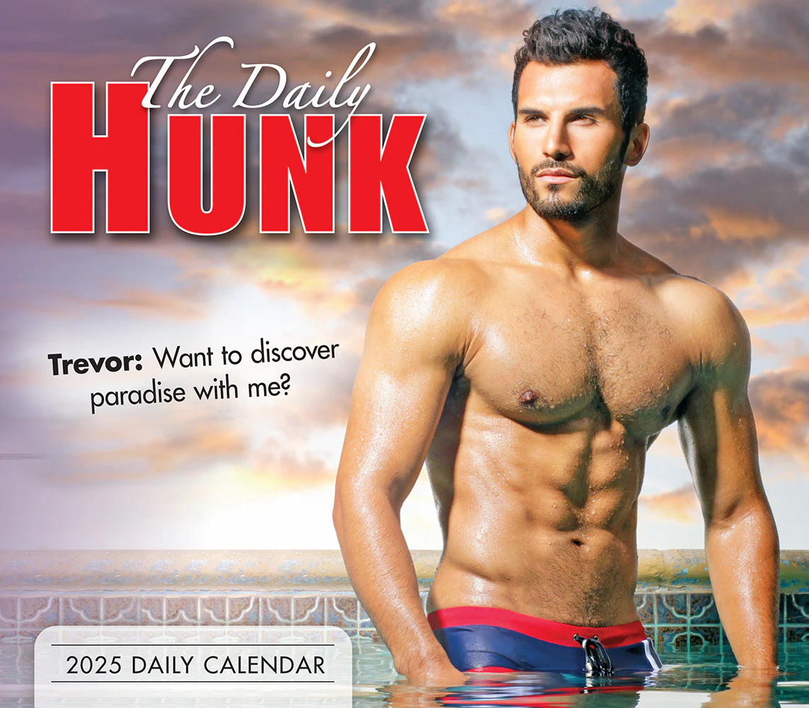 2025 Calendar The Daily Hunk Day-to-Day Boxed Sellers Publishing S40812