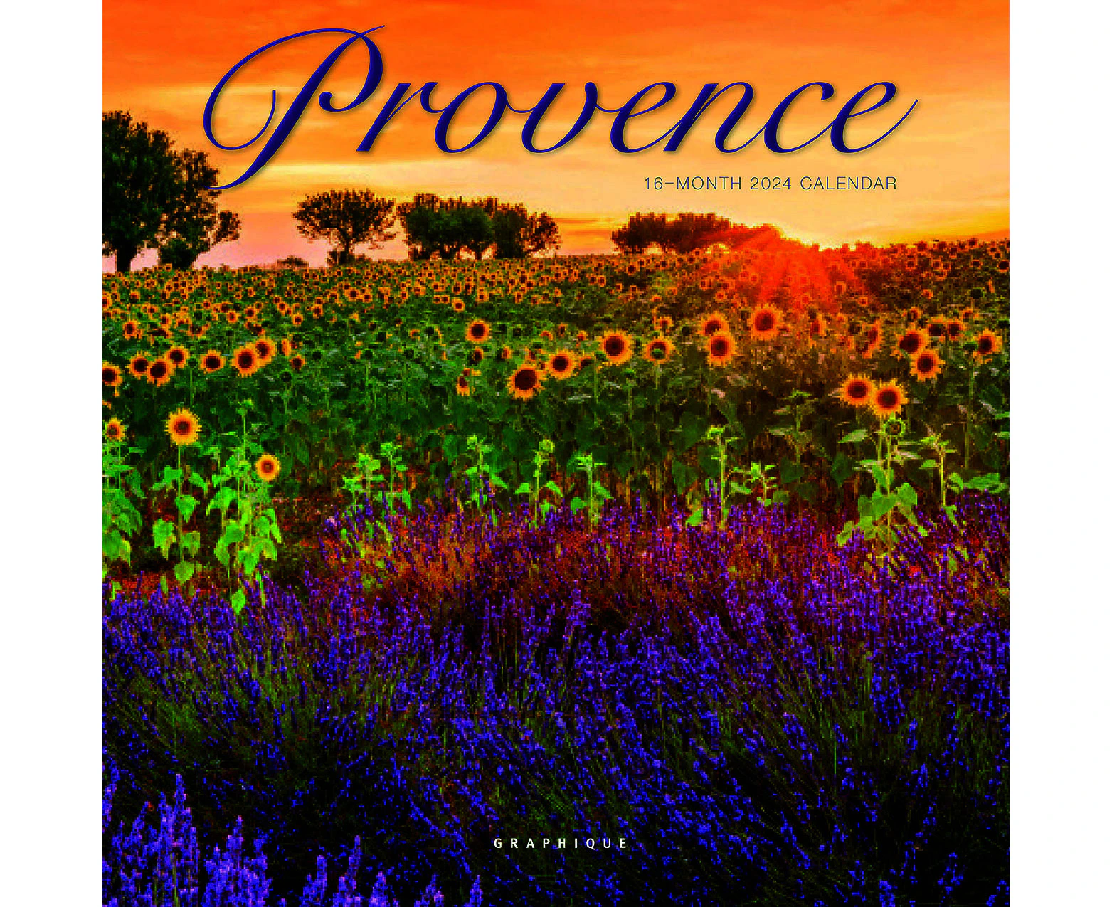 2025 Calendar Provence 16-Month Mini Wall Graphique GF31858