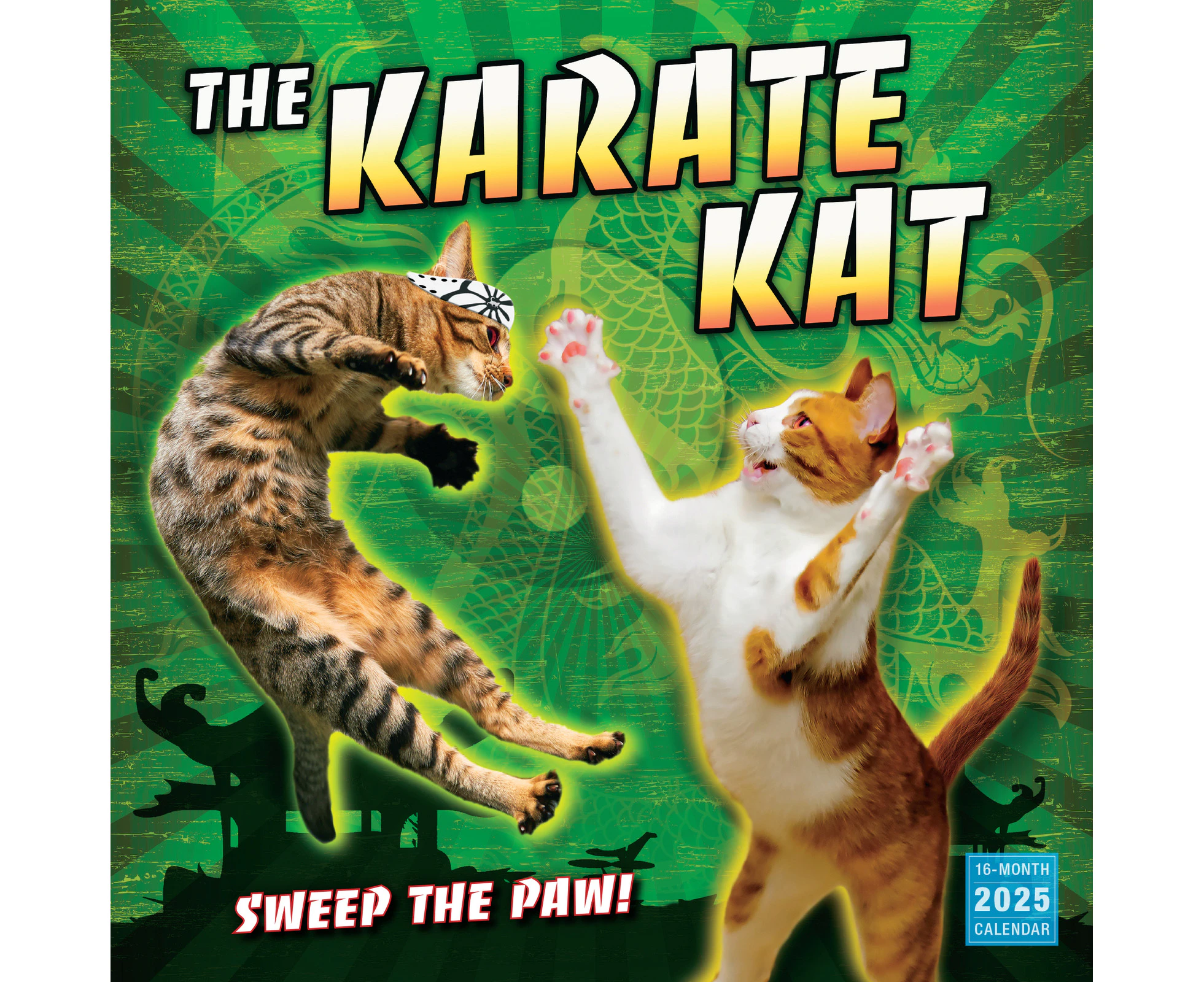 2025 Calendar Karate Kat 16-Month Square Wall Sellers Publishing S39915