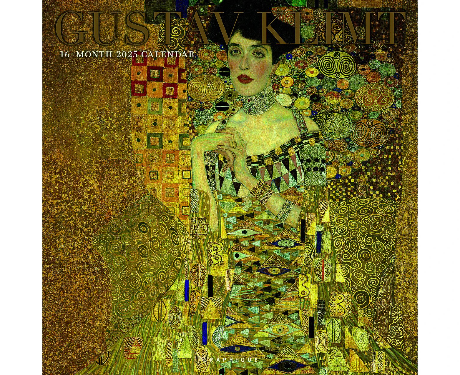 2025 Calendar Klimt 16-Month Square Wall Graphique GF32633