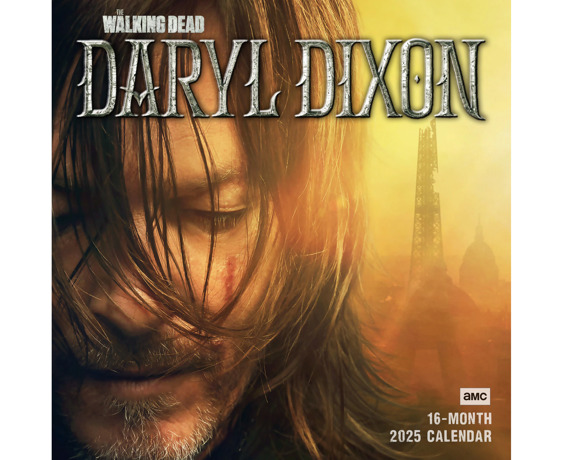 2025 Calendar Walking Dead: Daryl Dixon 16-Month Square Wall Sellers Publishing S40133