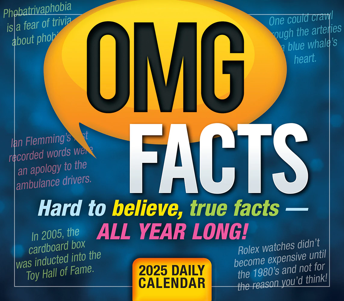 2025 Calendar OMG Facts Day-to-Day Boxed Sellers Publishing S40898