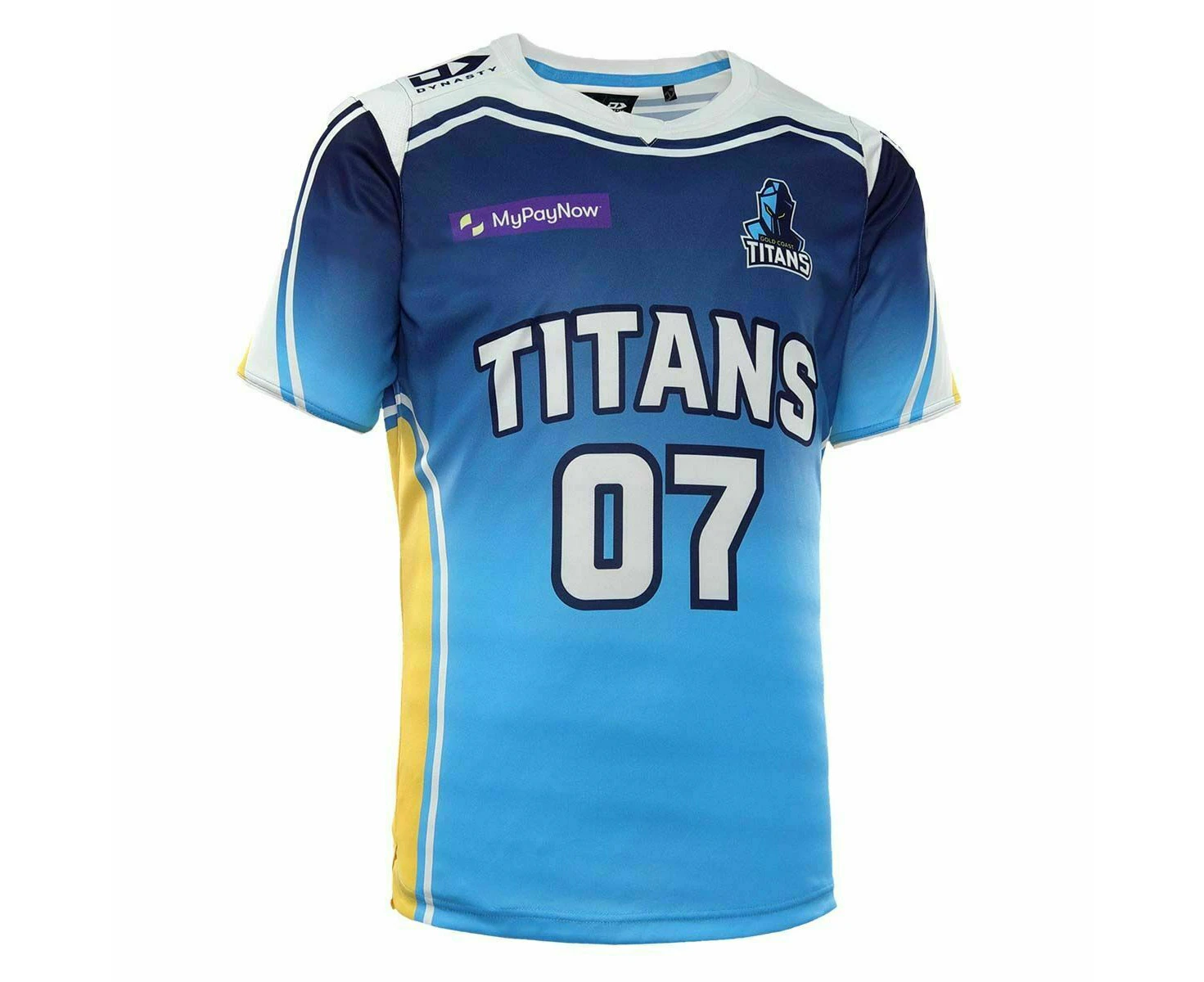 NRL 2022 Warm Up Tee Shirt - Gold Coast Titans - Rugby League - DYNASTY