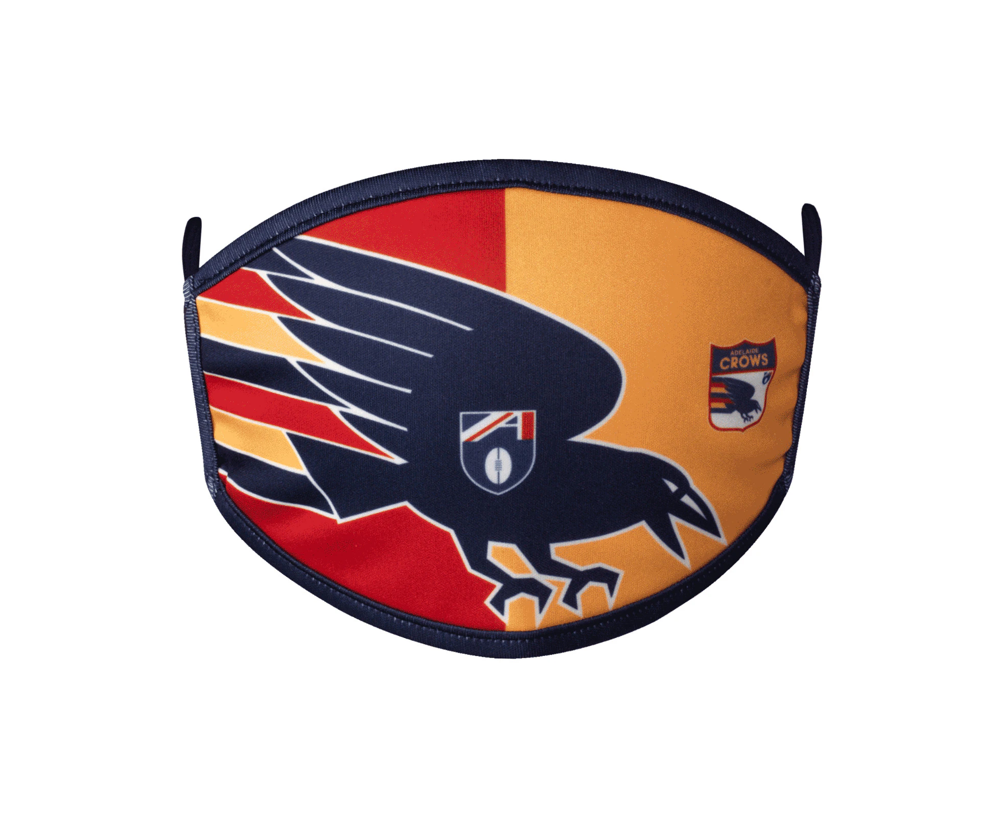 AFL Face Mask 2 Pack - Adelaide Crows - Washable - Adult - 3 Layer Protection