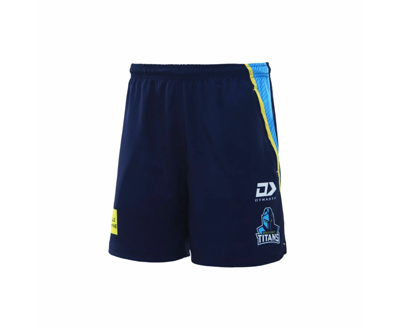 NRL 2023 Gym Training Shorts - Gold Coast Titans - Adult - NAVY - DYNASTY