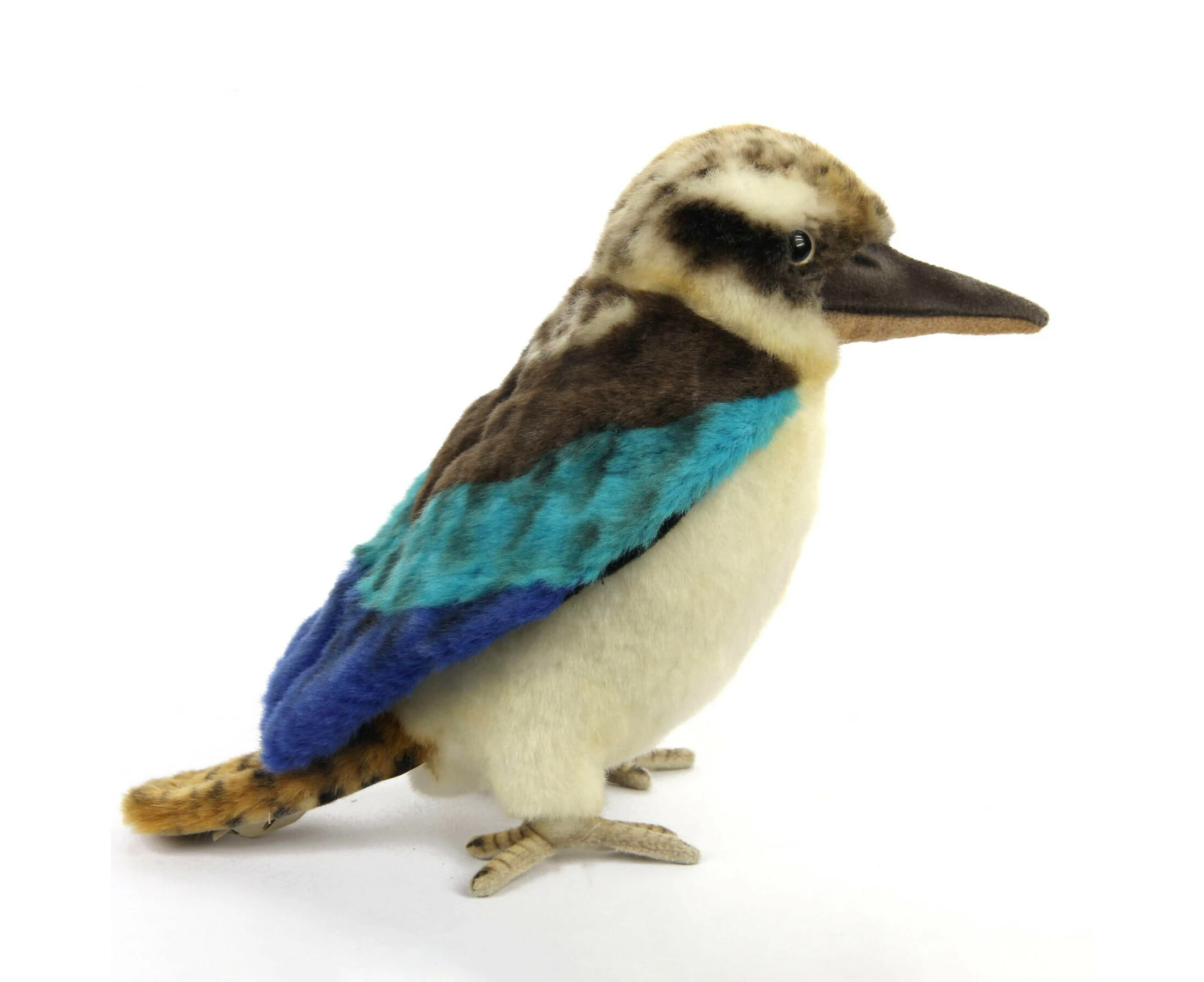 Hansa - Blue Wing Kookaburra - Bird Realistic Soft Stuffed Animal Plush Toy 23cm