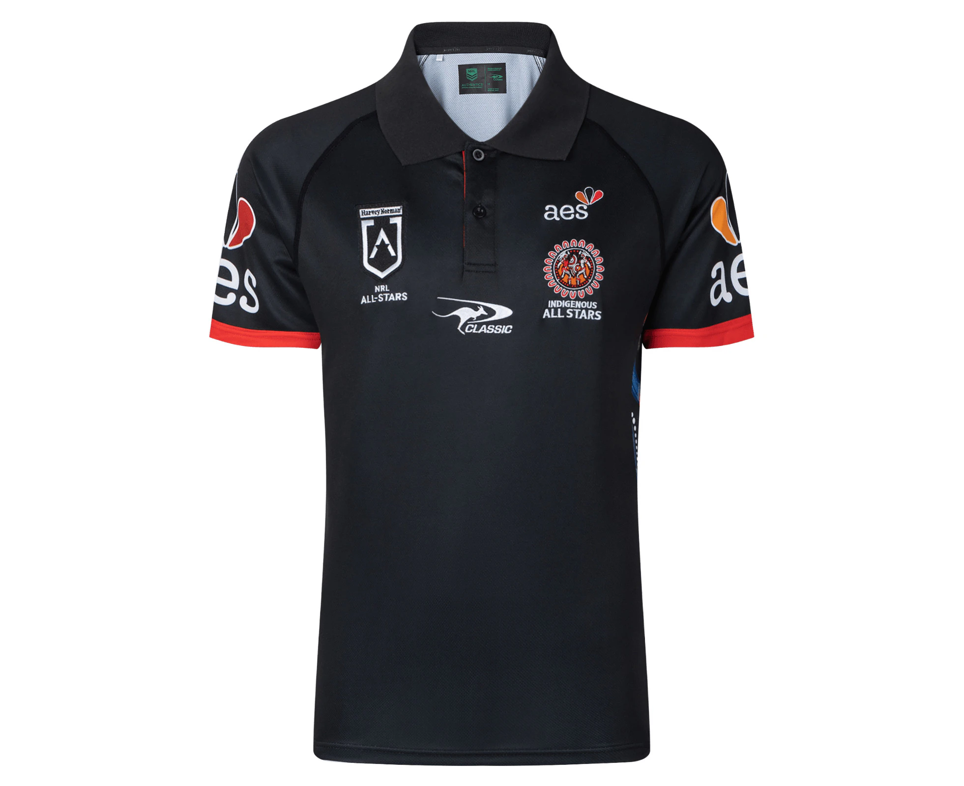 NRL 2023 Performance Polo Shirt - Indigenous All Stars - Mens - CLASSIC