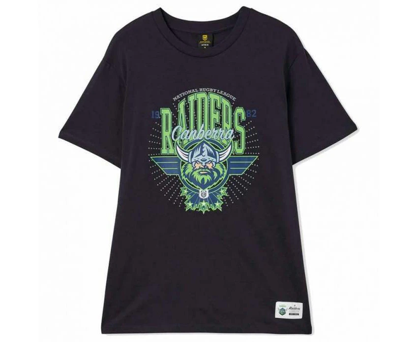 NRL Club Starburst Tee Shirt - Canberra Raiders - Adult