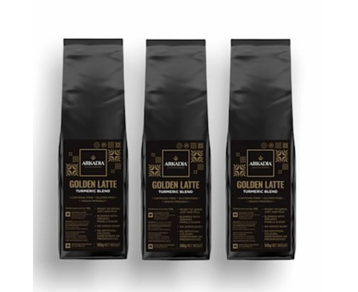 3x Arkadia Golden Latte 500g