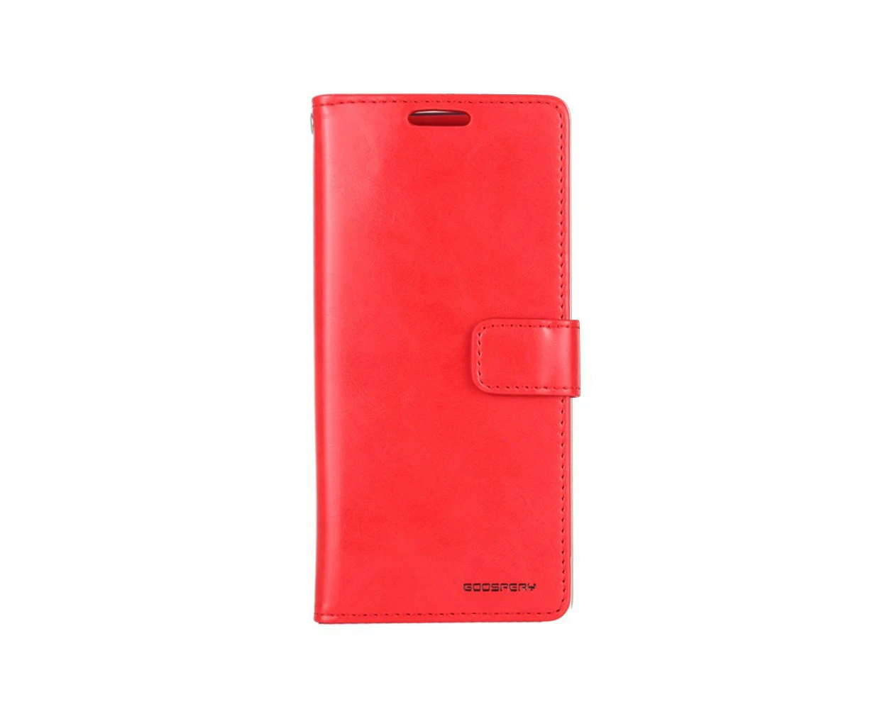 Mercury Blue Moon Diary Cover for iPhone X XS-Red