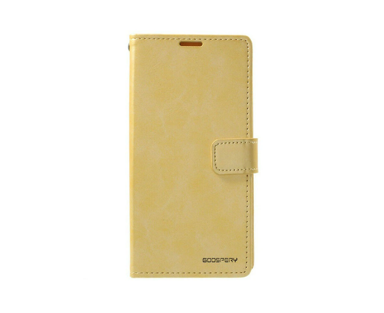 Mercury Blue Moon Diary Cover Case for Samsung Galaxy S21 FE-Gold