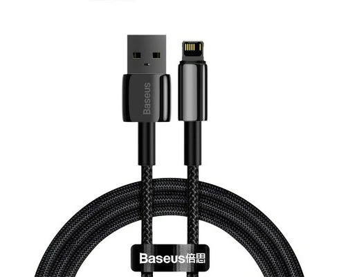 Baseus Tungsten Gold Fast Charging Data Cable USB to iP 2.4A 1m Black