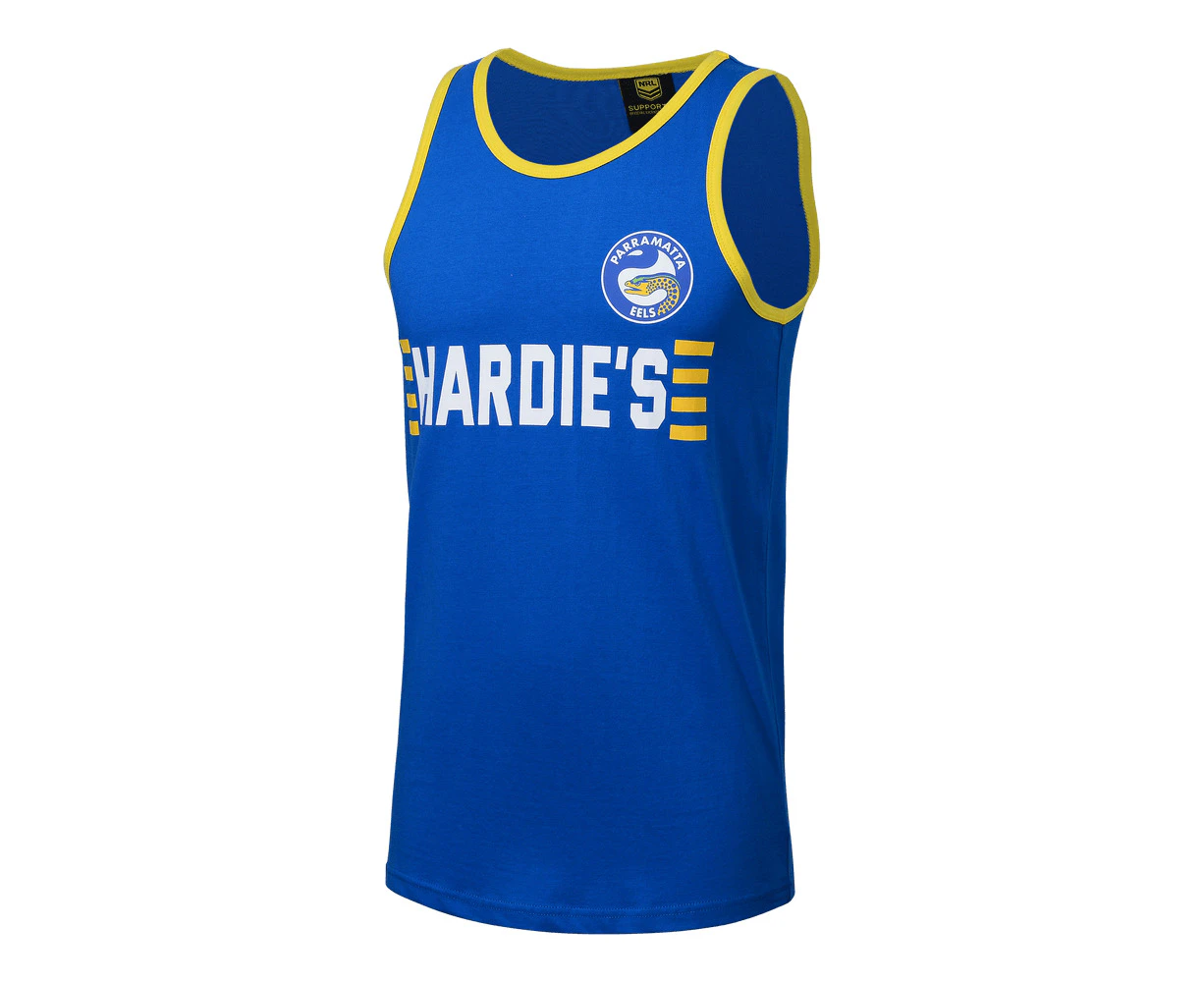 NRL Cotton Retro Singlet - Paramatta Eels - Mens - Heritage