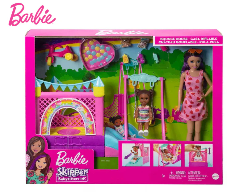 Barbie Skipper Babysitters Inc. Bounce House Playset