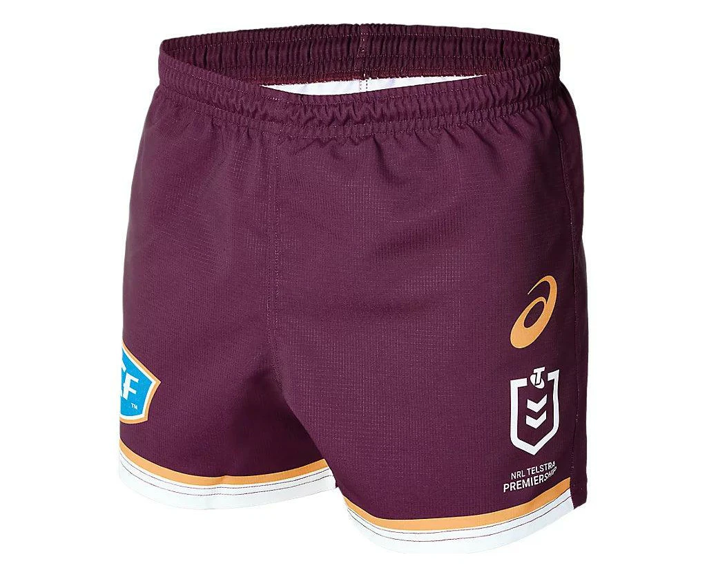 NRL 2024 Replica Home Short - Brisbane Broncos - Mens - ASICS