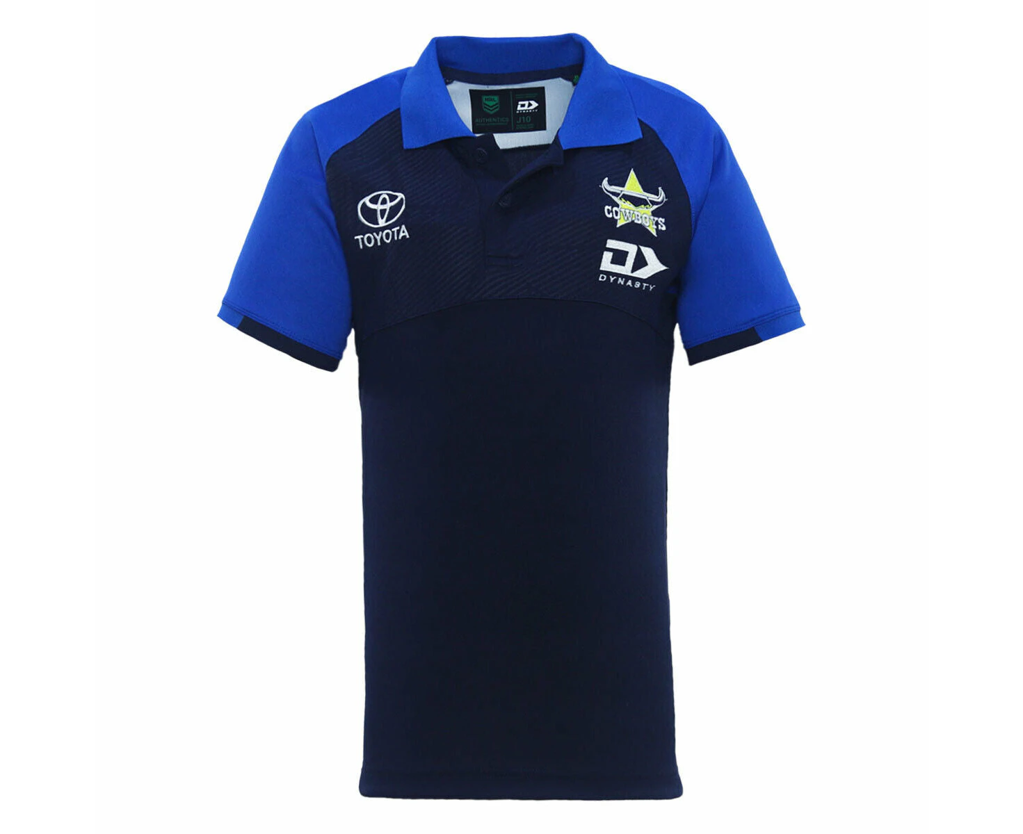 NRL 2024 Media Polo - North Queensland Cowboys - Navy - Youth - DYNASTY