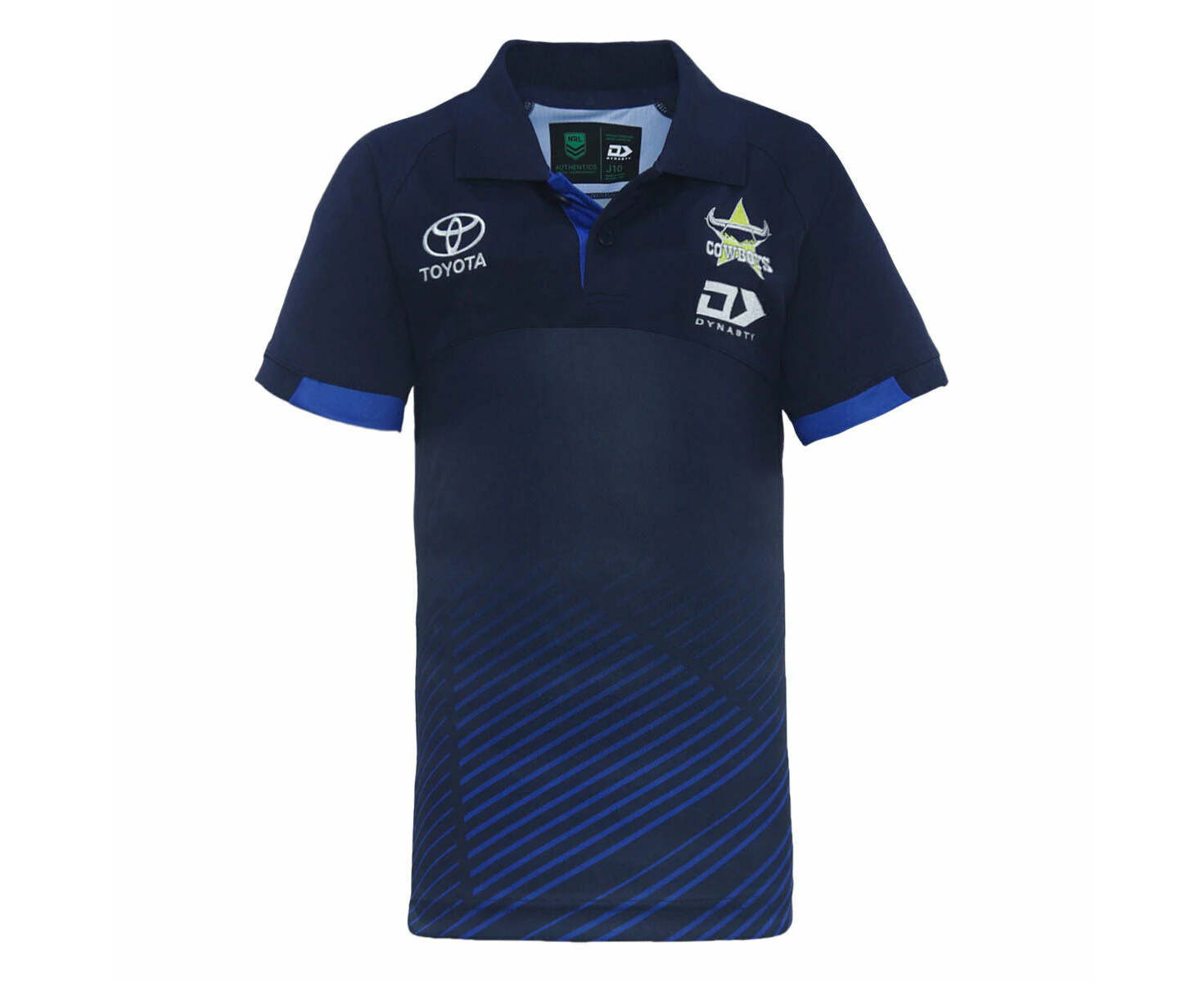 NRL 2024 ALT Media Polo - North Queensland Cowboys - Navy/Blue - Youth - DYNASTY