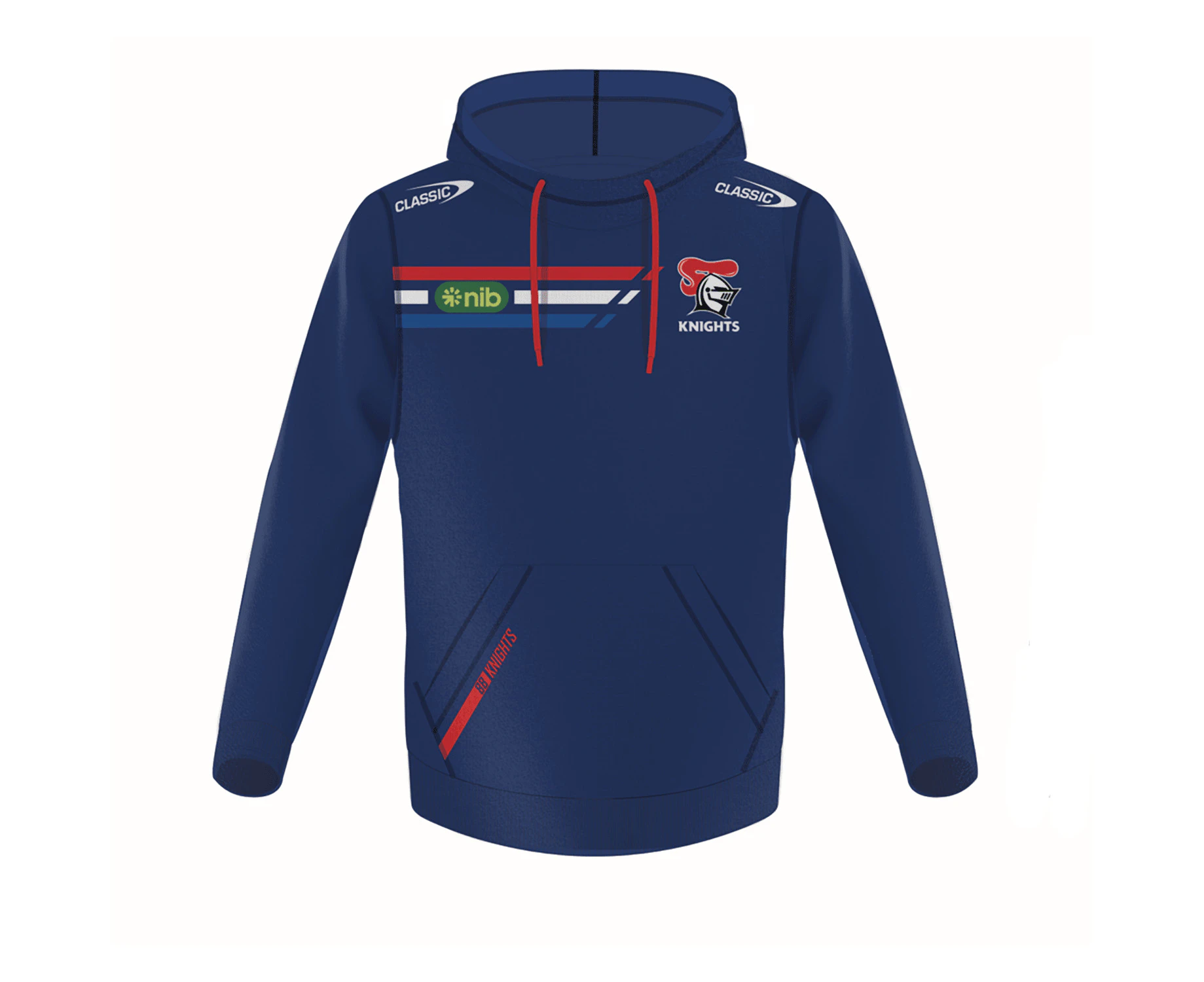 NRL 2024 Pullover Hoodie - Newcastle Knights - Navy - Youth - Jumper