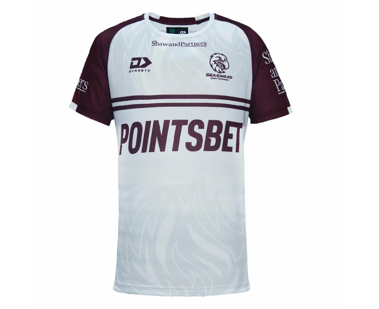 NRL 2024 Coaches Tee - Manly Sea Eagles - White - Adult - Mens