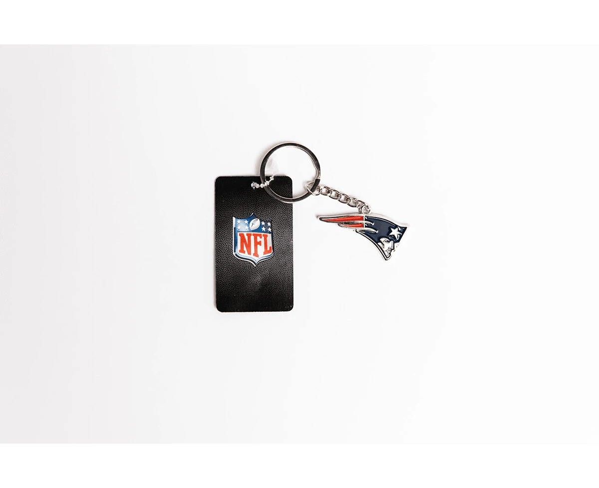 NFL Logo Keyring - New England Patriots - Key Ring - Metal