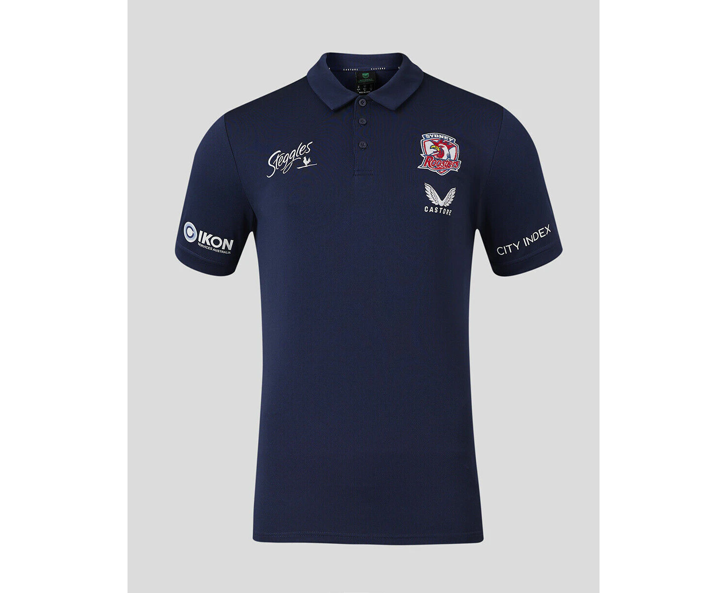 NRL 2024 Media Polo - Sydney Roosters - Adult - Mens - Shirt