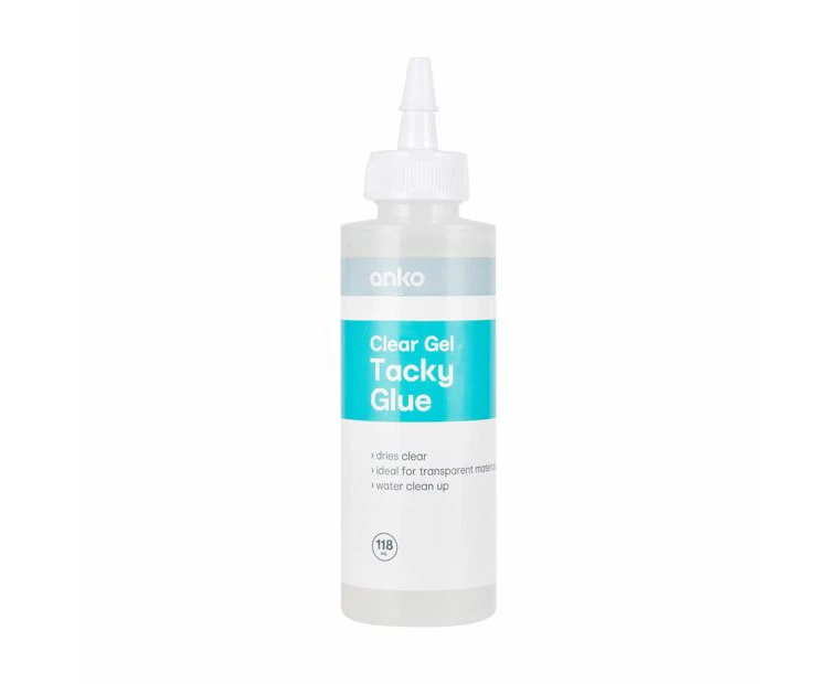 Clear Gel Tacky Glue 118ml - Anko