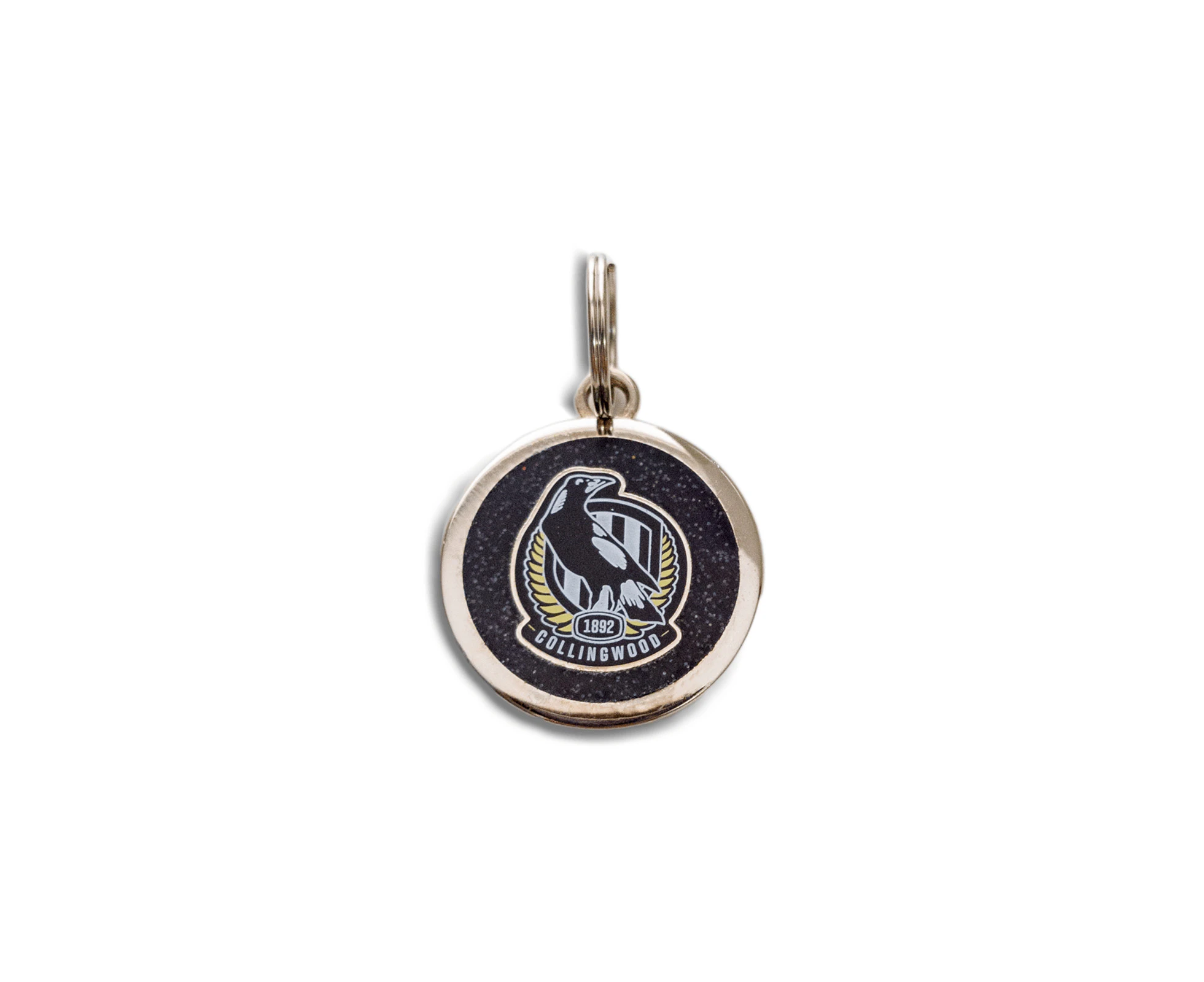 AFL Pet ID Tag - Collingwood Magpies - Engravable - 25mm diameter