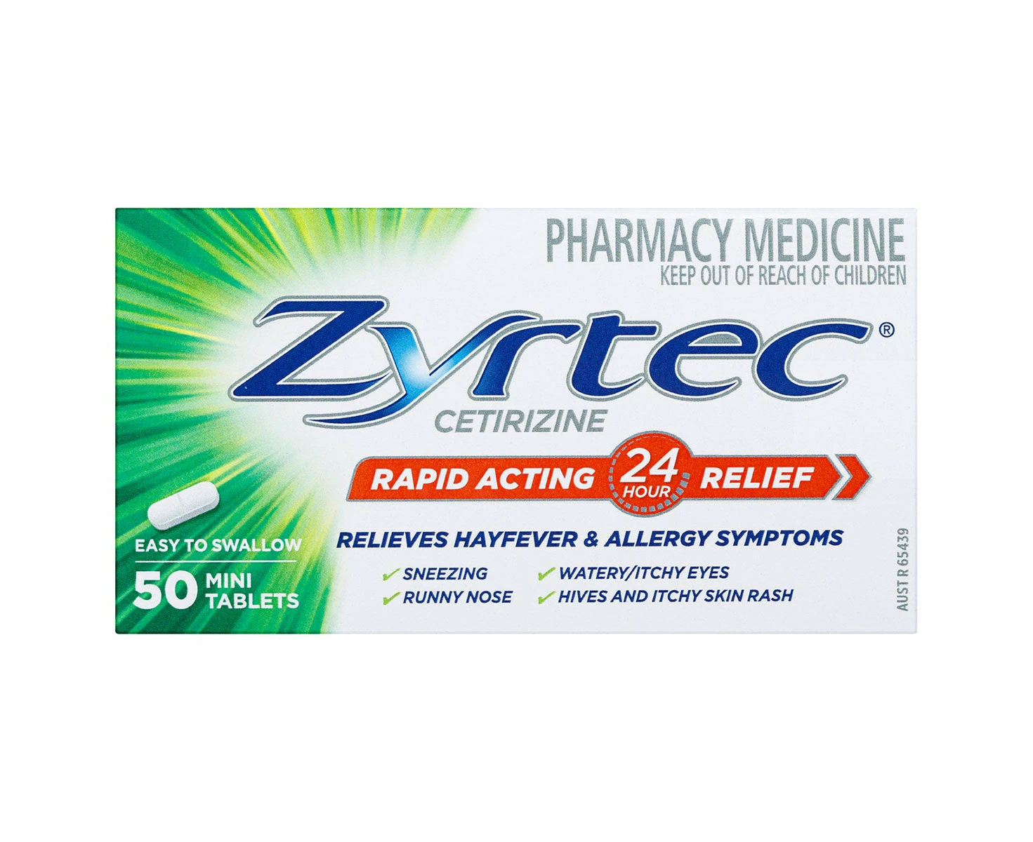 Zyrtec Allergy & Hayfever Antihistamine 50 Tablets