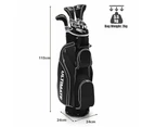 Costway Premium Ladies Golf Clubs Set Starters w/Bag 10 Pieces Alloy/Graphite Drive Black