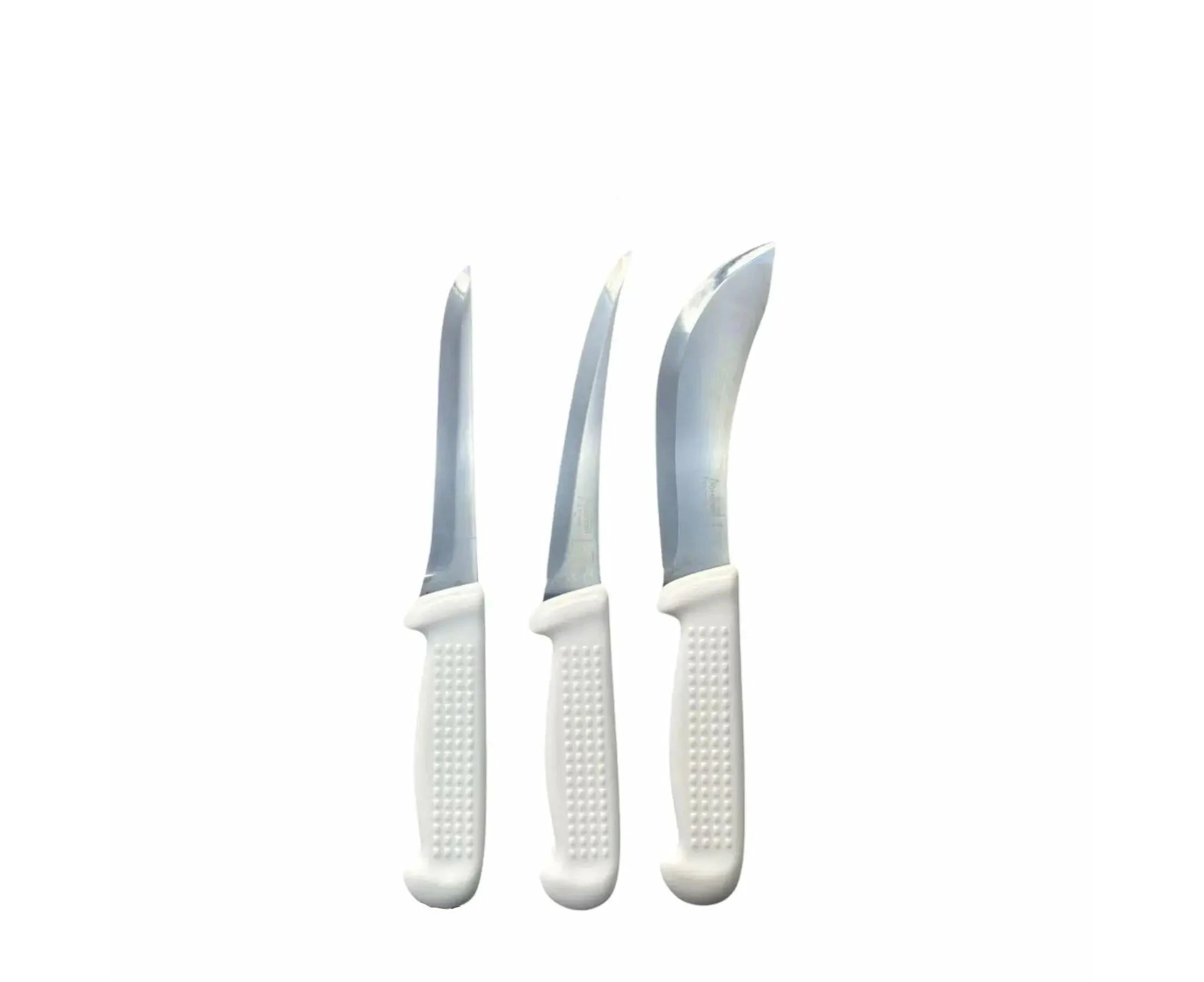 Diekensen Butchers 3-pc Knife Set 6" Curved Straight Boning & Skinning Knives