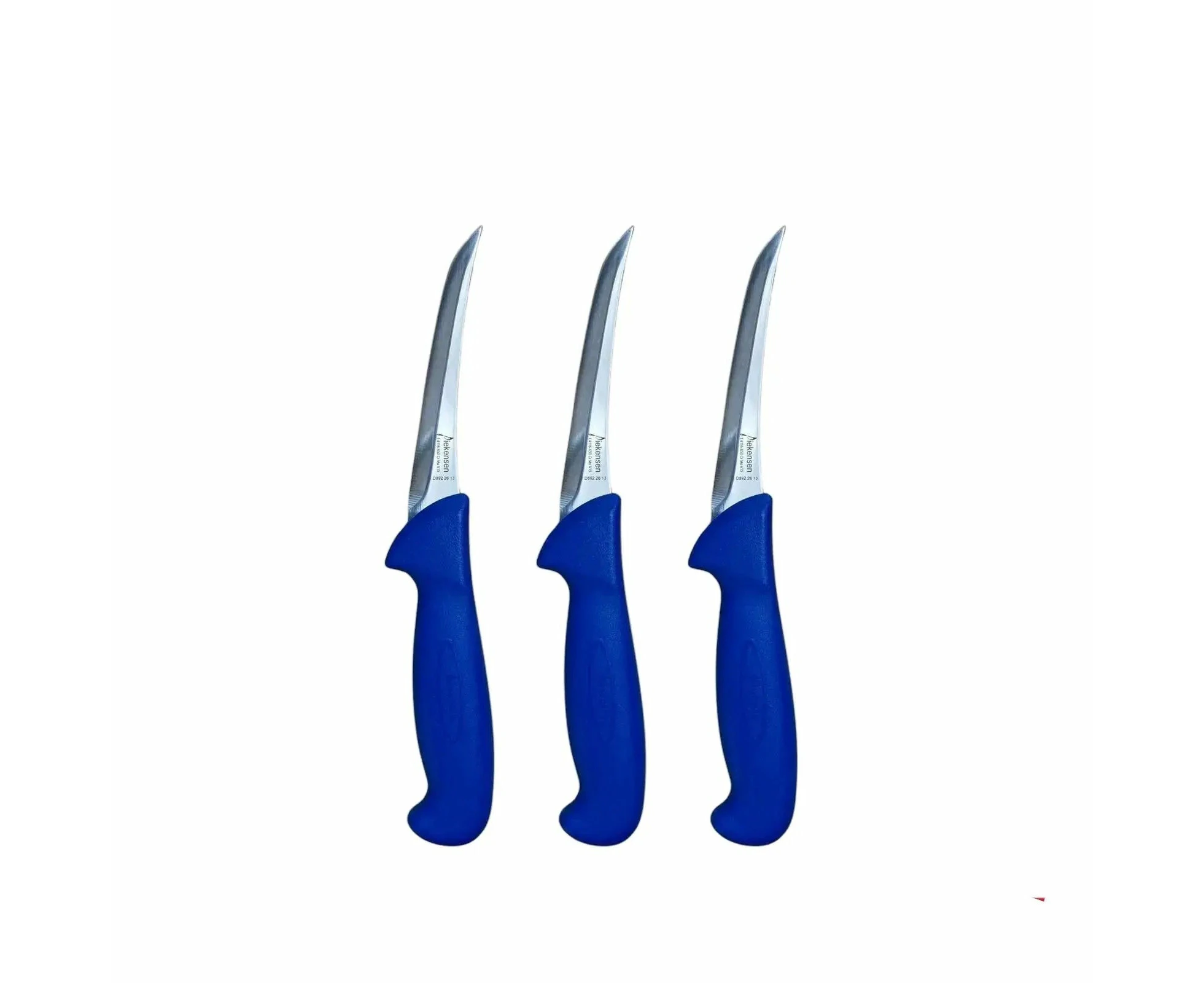 Diekensen Blue Butcher's Curved Stiff Boning Knife 5" 13cm - Set Of 3