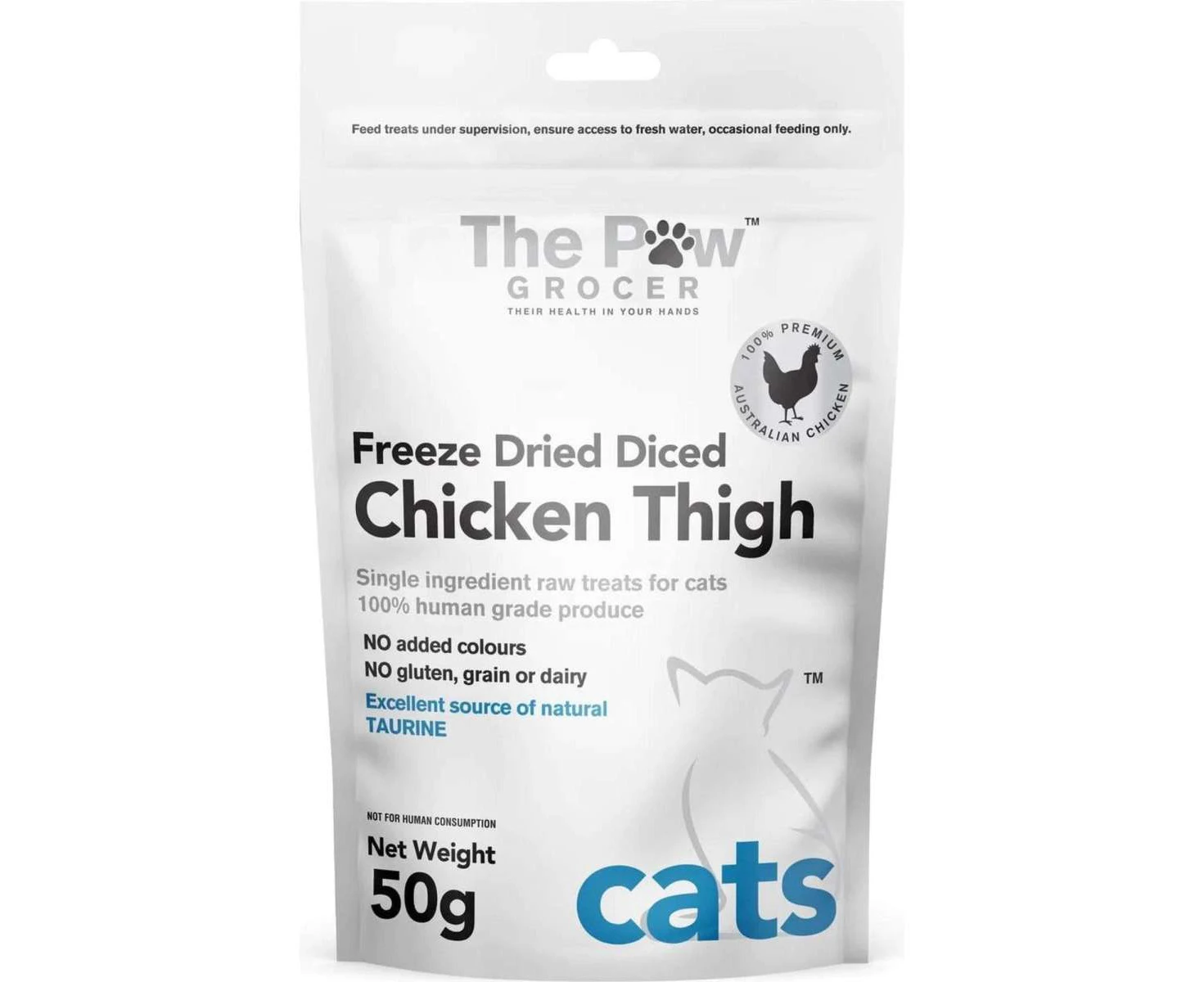 The Paw Grocer Chicken Thigh Dog & Cat Treats 50g