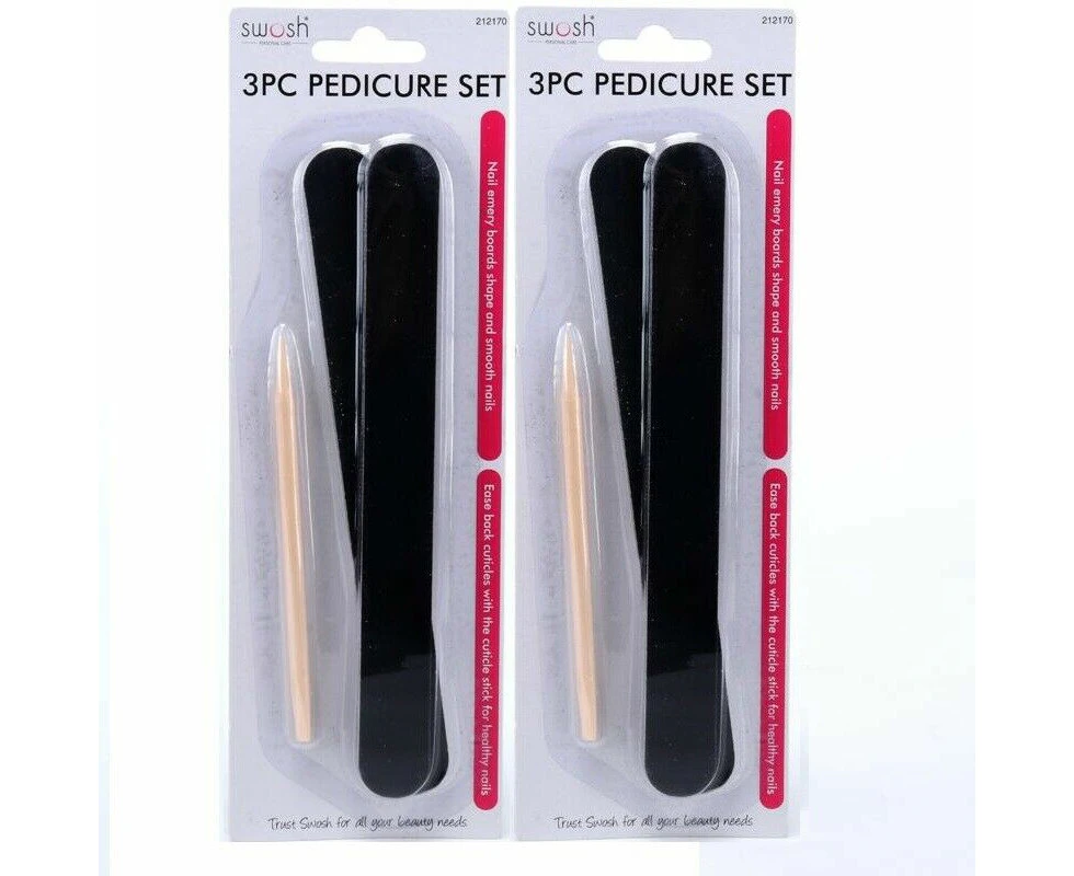 Swash 6 Pcs Double Sided Pedicure Nail Files 100 180 Grit Manicure Nail Care Sanding