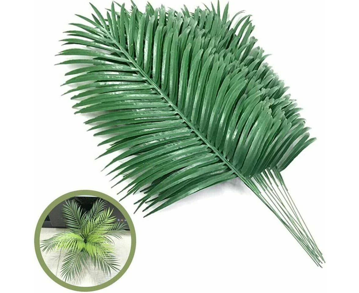 20x Artificial Plants Palm Hawaiian Luau Tropical Leaves Beach Party Wedding