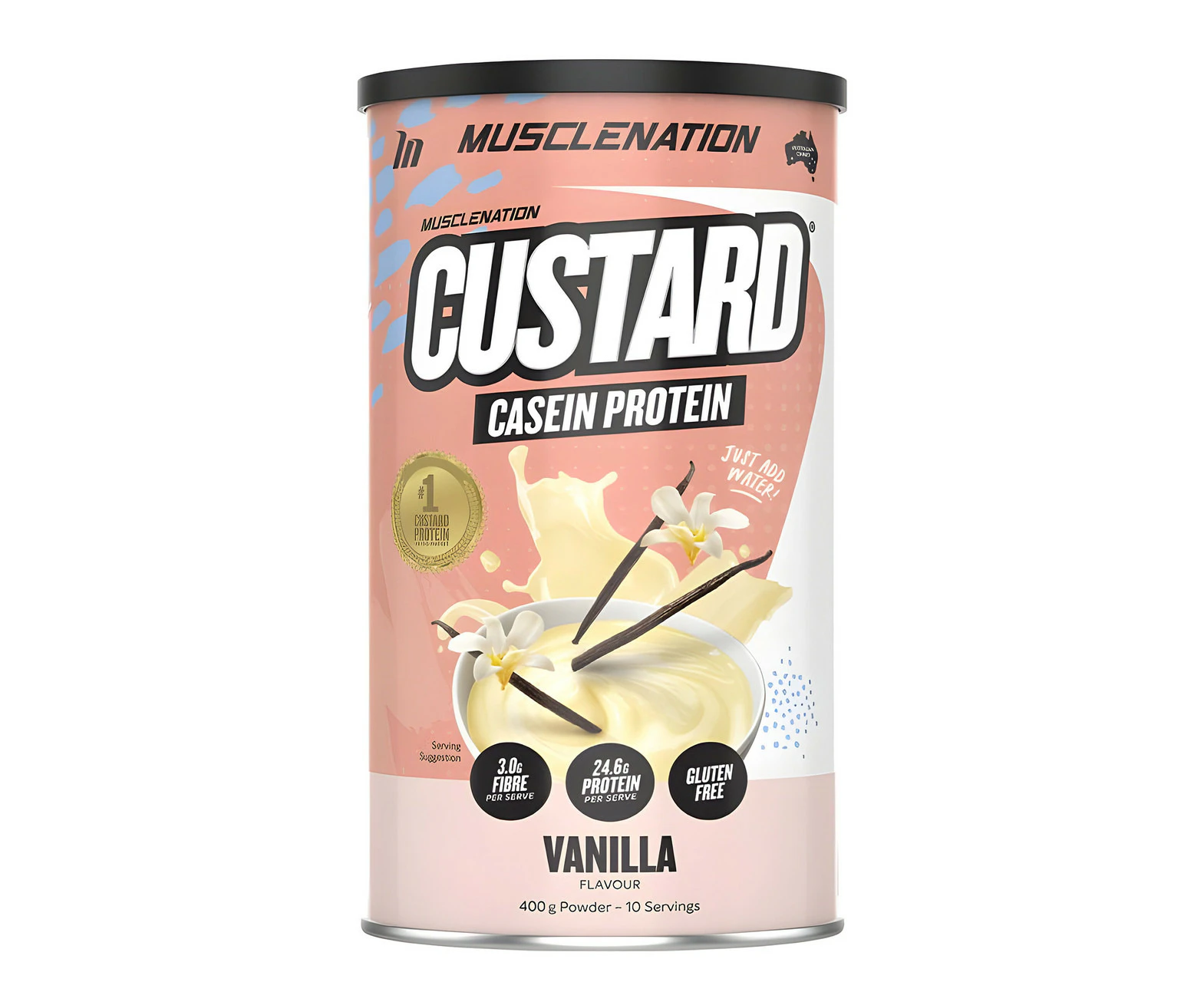 Muscle Nation Protein Custard Powder Vanilla 400g