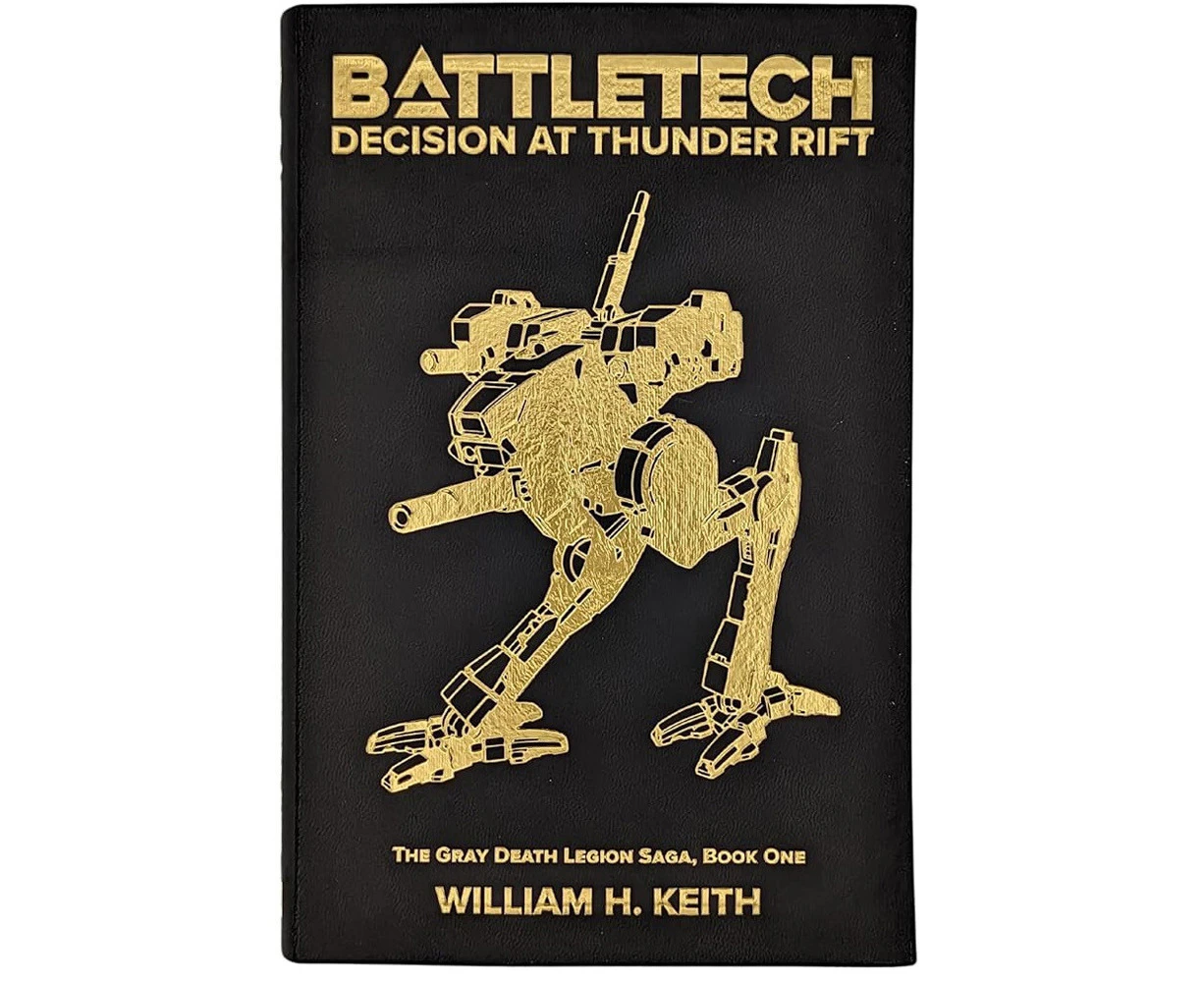 Catalyst Game Labs Battletech Leatherbound Novel Book Decision At Thunder Rift