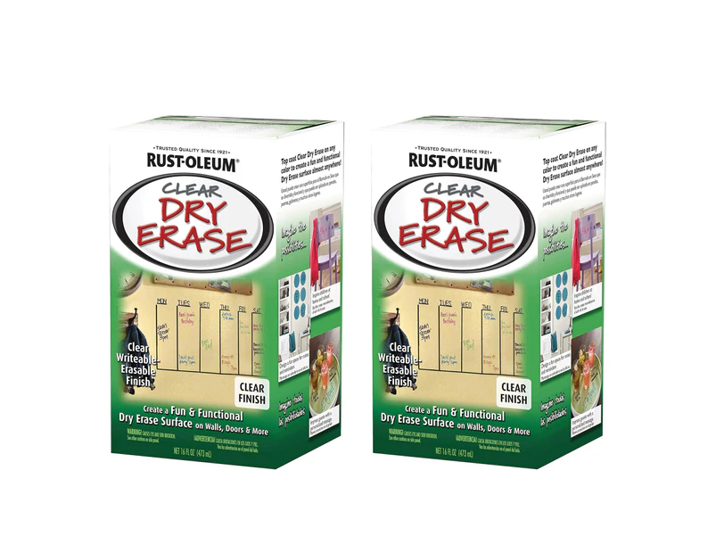 Bundle Rust-Oleum Specialty Dry Erase Paint Kit - Gloss Clear x 2