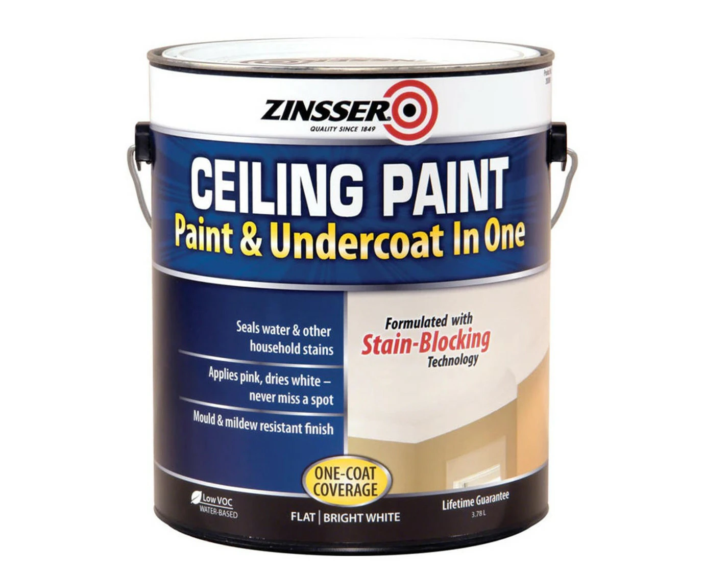 Zinsser White Ceiling Paint 3.78L - Paint and Primer in One