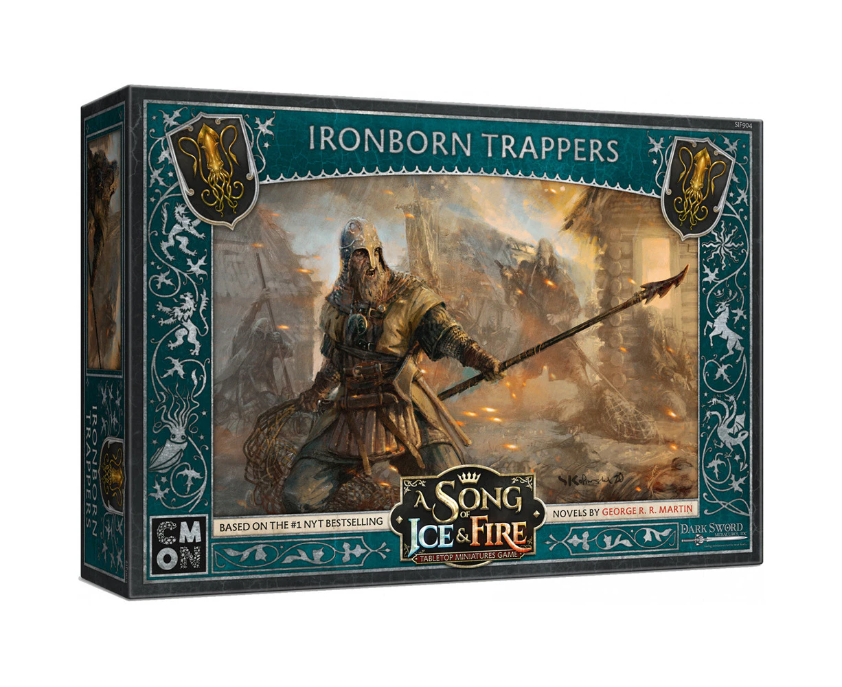 Cmon A Song Of Ice & Fire Tabletop Miniatures Game Figure Ironborn Trappers 14+