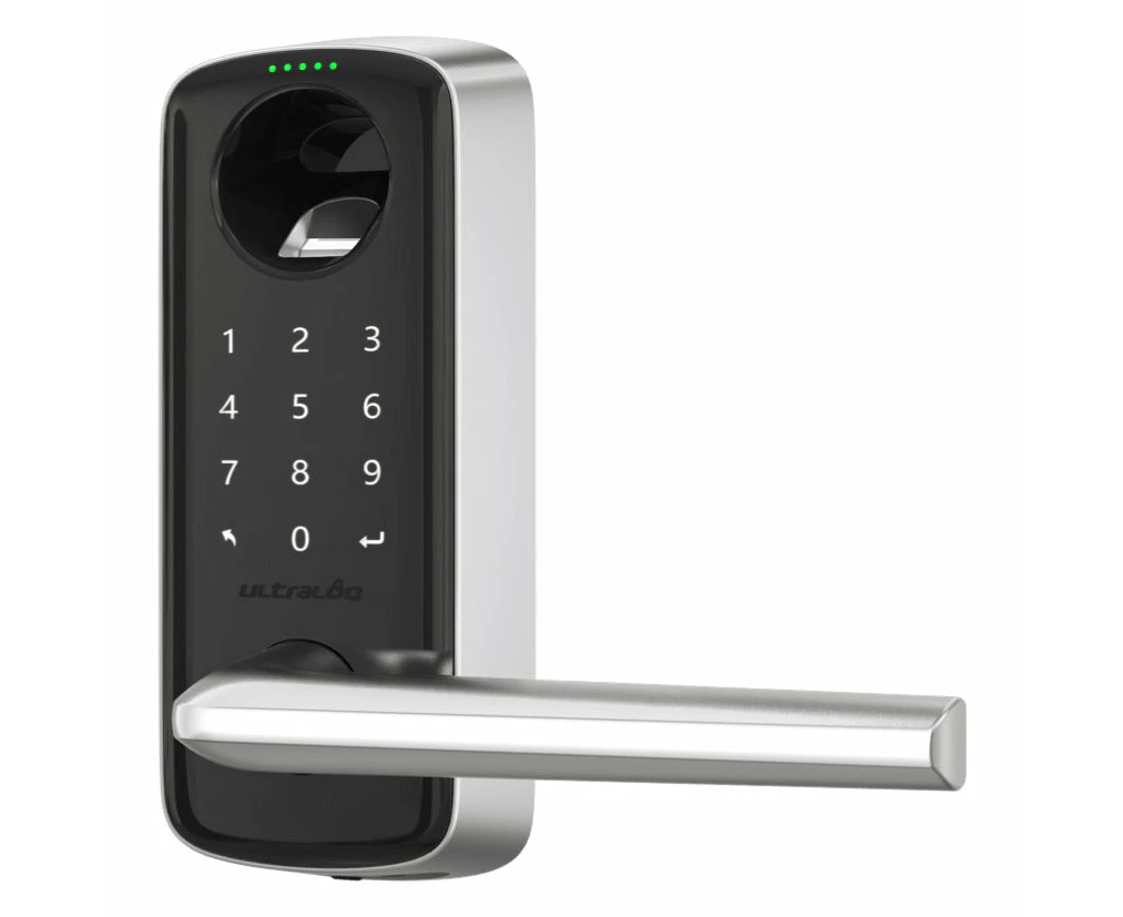 Ultraloq Lever Bluetooth Enabled Fingerprint and Touchscreen Smart Lever Lock