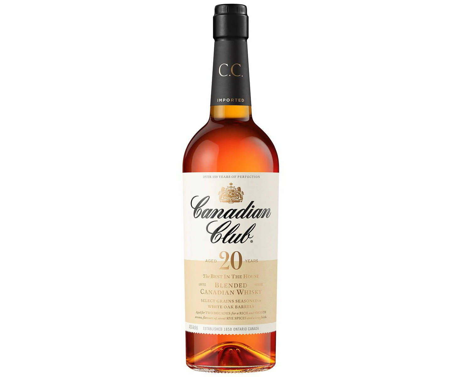 Canadian Club 20 Year Old Blended Whisky 40% 750ml - 700ml