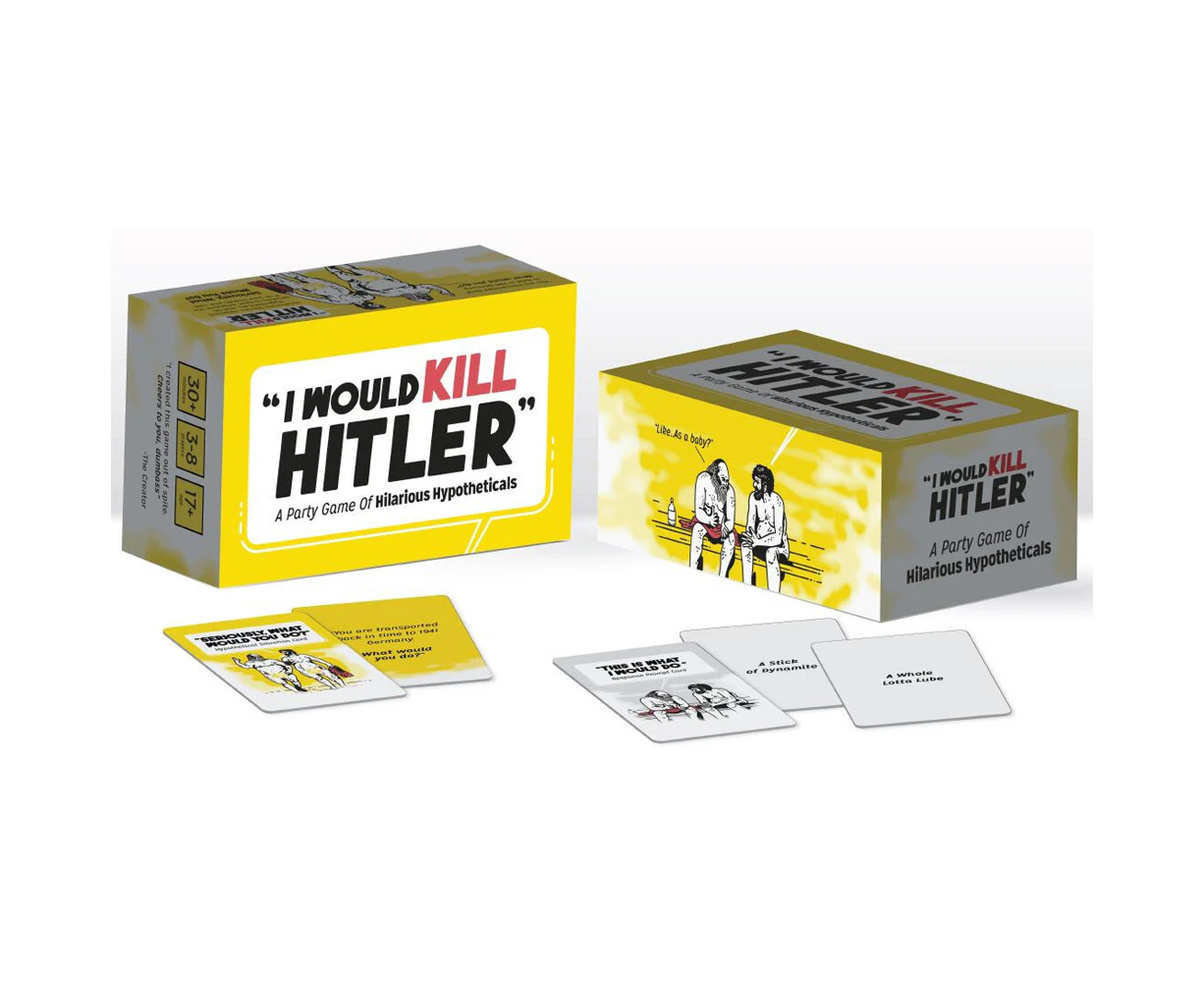 450pc Spite House Studios I Would Kill Hitler Funny Party Card Game 14y+