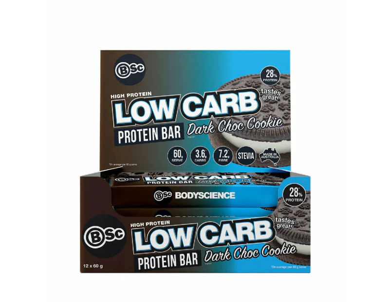 Body Science BSc High Protein Low Carb Bar - Dark Choc Cookie