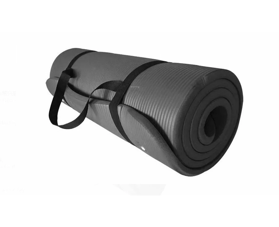 Yoga & Pilates Mat 20mm + Shoulder Strap - Grey