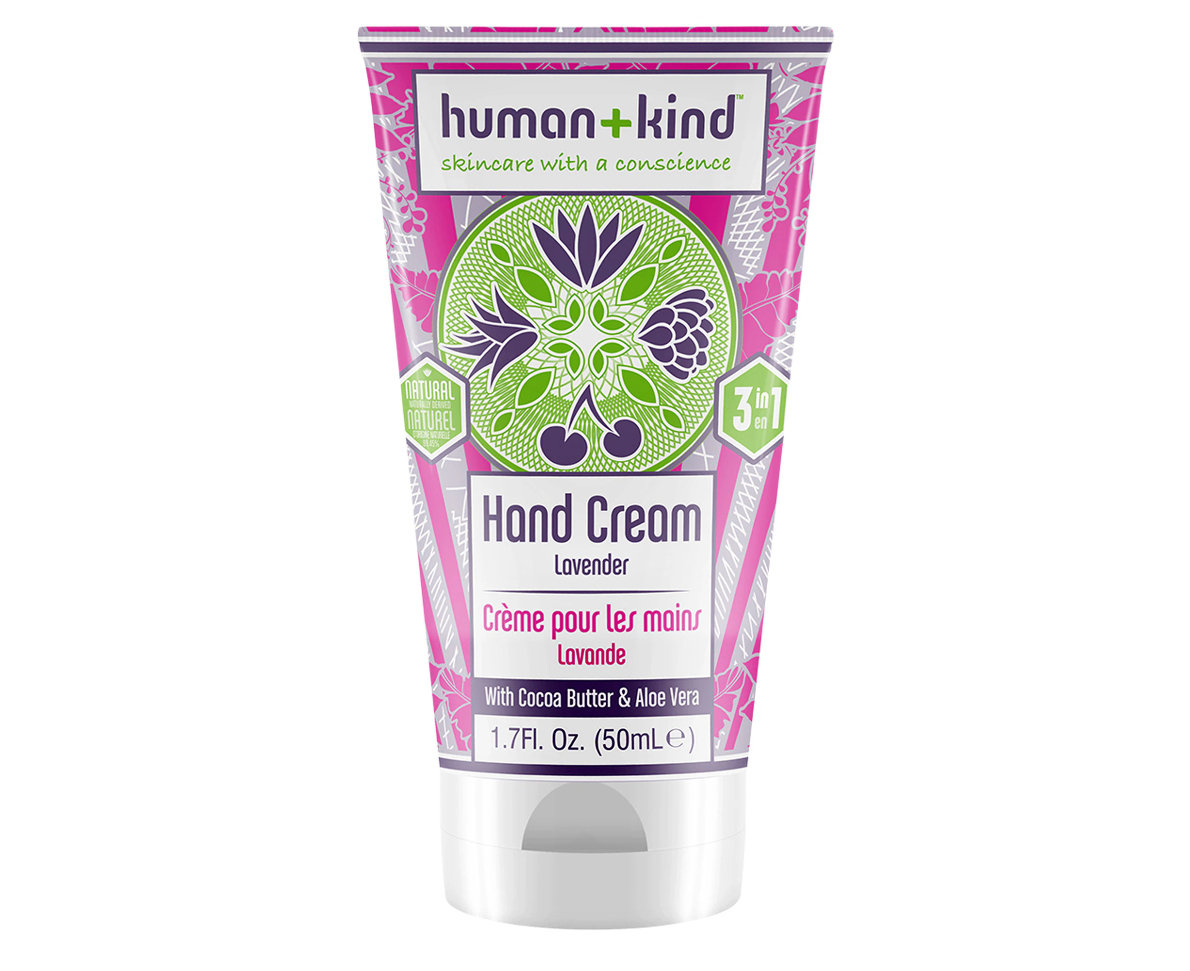 Hand Cream - Lavender by Human+Kind for Unisex - 1.7 oz Cream