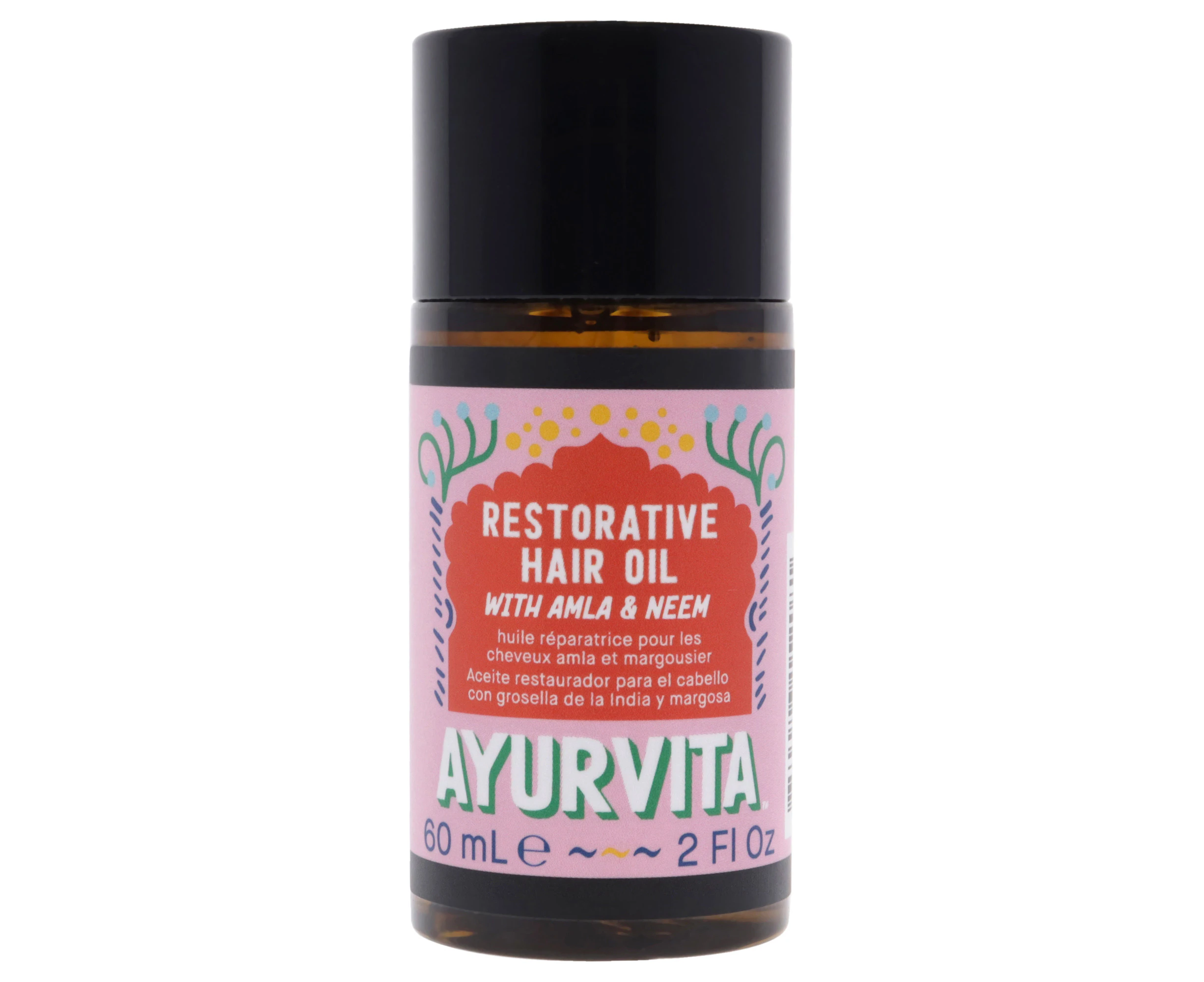 Amla and Neem Restorative Hair Oil by AyurVita for Unisex - 2 oz Oil