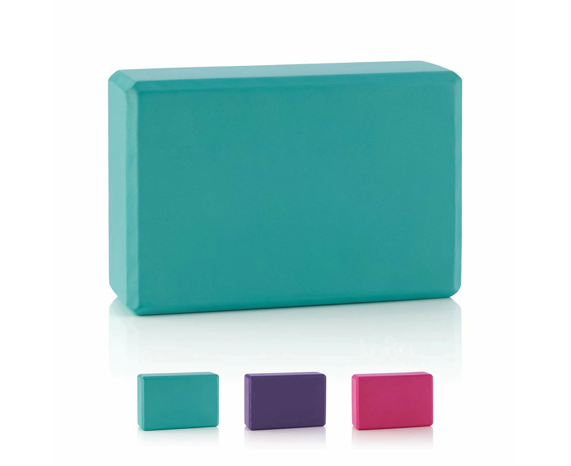 Yoga Foam Blocks Pilates Brick Home Exercise Fitness Stretching Gym Aid Sport AU - Mixed Colour, Yoga Block x1